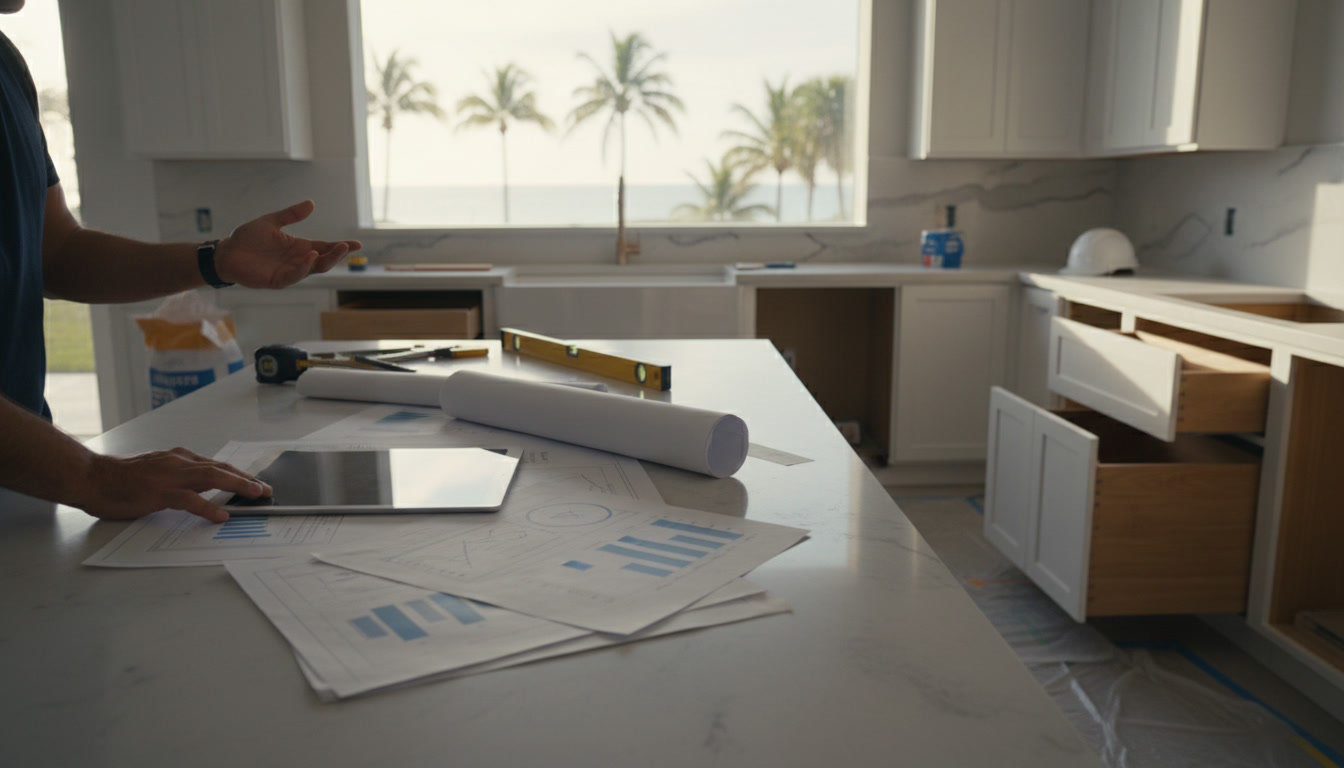 Kitchen renovation payment schedule and milestone checklist document